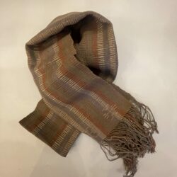 DEKIブータン産ストール23075Wild silk（野蚕） 70% COTTON 30%